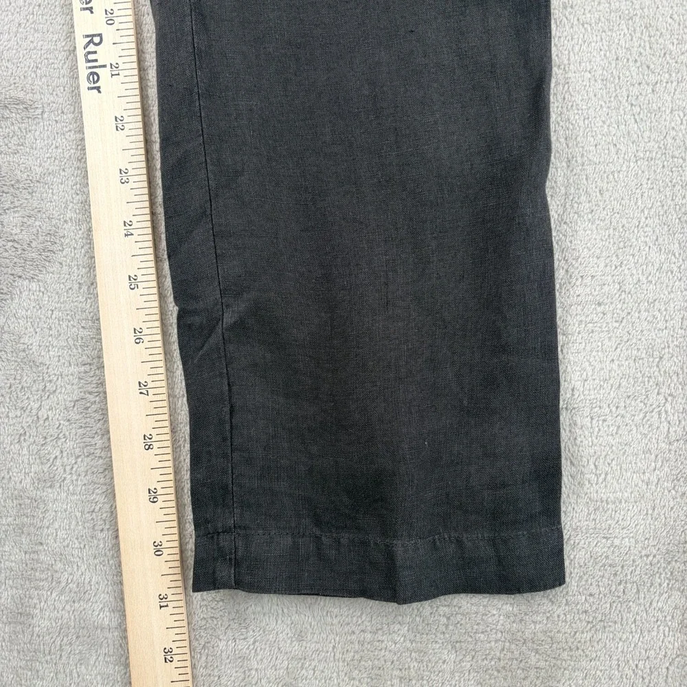 JAMES PERSE Lightweight 100% Linen Pants in Black Men Small Fits 34x31 NWT $295